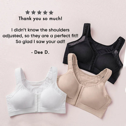 WOMEN'S 18-HOUR FRONT CLOSURE WIRELESS BACK SUPPORT POSTURE FULL COVERAGE BRA(BUY ONE GET TWO FREE)