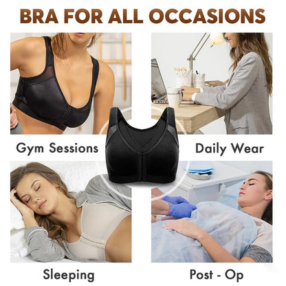 WOMEN'S 18-HOUR FRONT CLOSURE WIRELESS BACK SUPPORT POSTURE FULL COVERAGE BRA(BUY ONE GET TWO FREE)